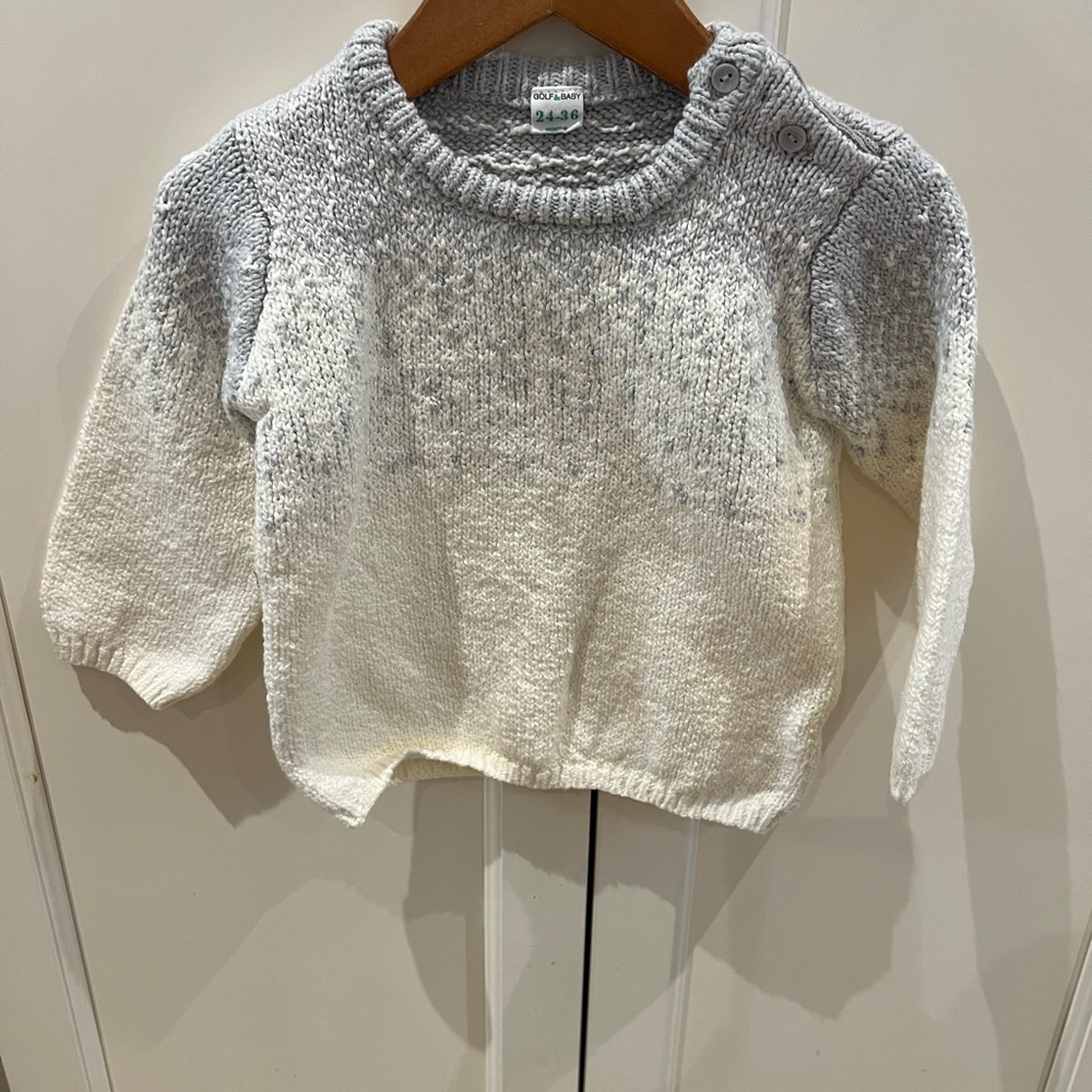 Golf baby knit sweater 2-3t